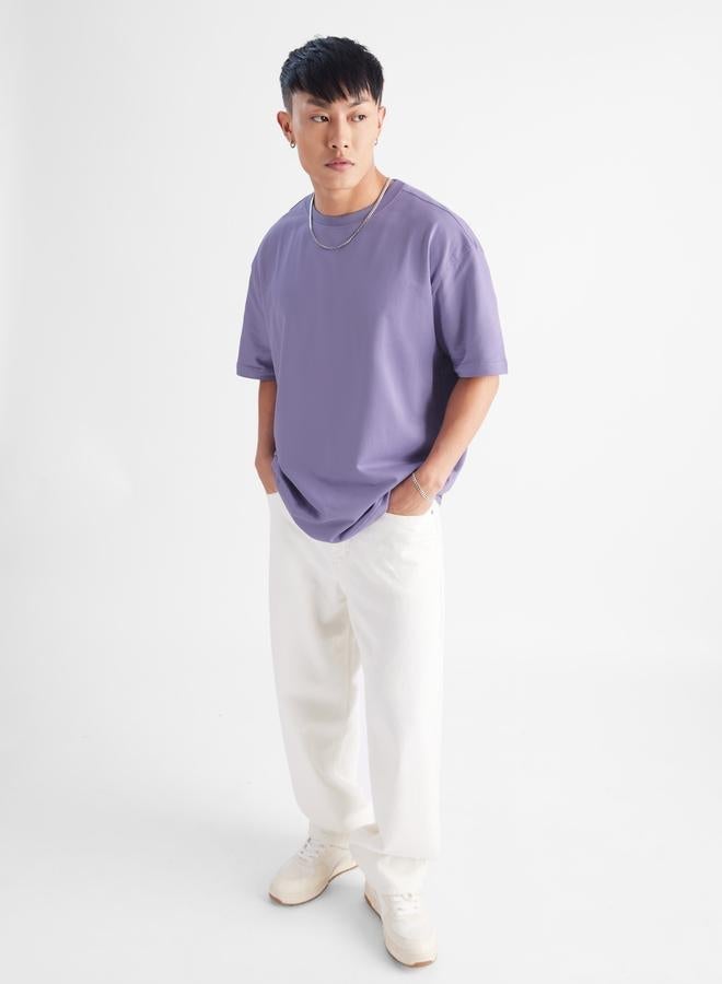 ذا سوليد ستور تيشيرت قطني واسع - Image 5